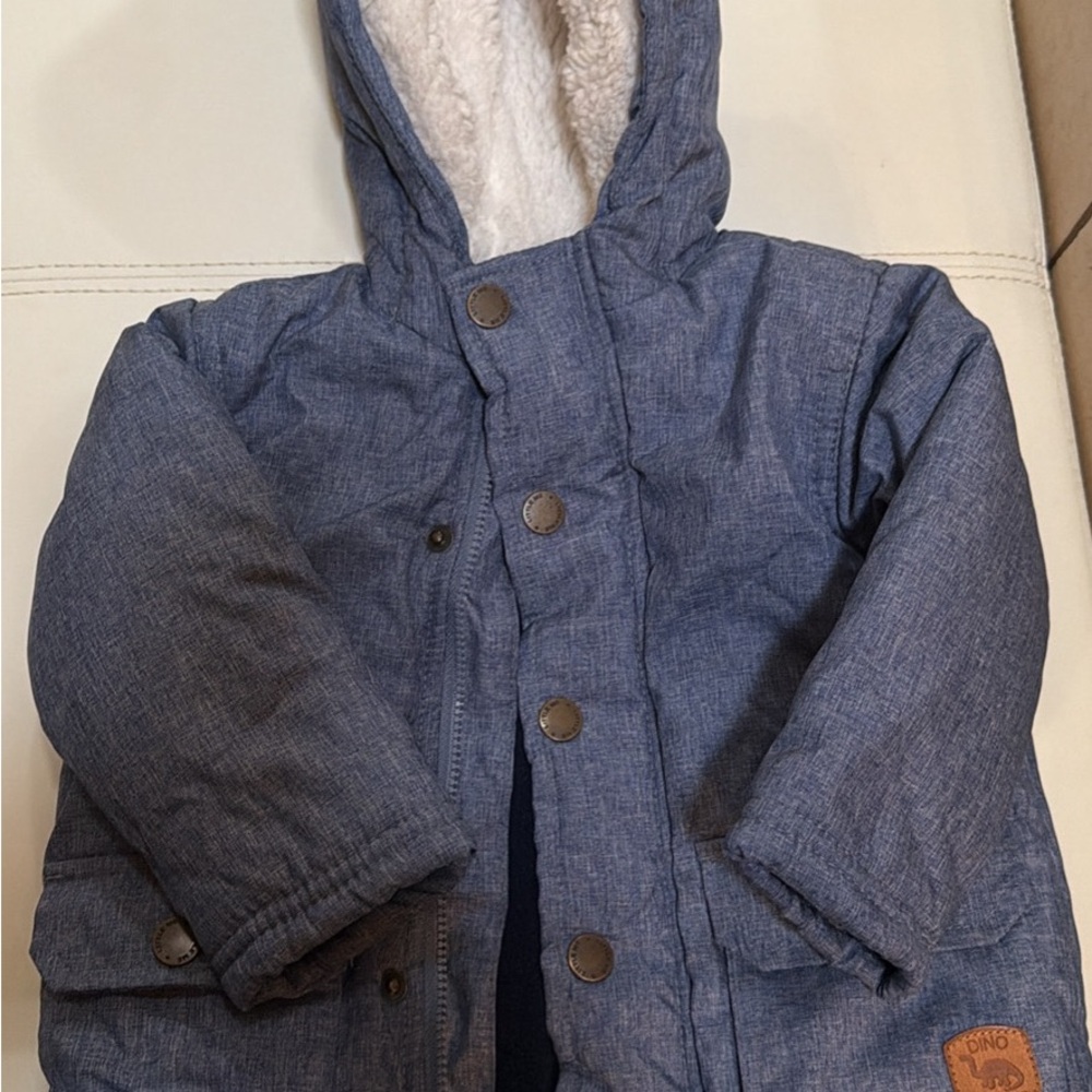 Little me Blue Hooded Jacket size 12mths